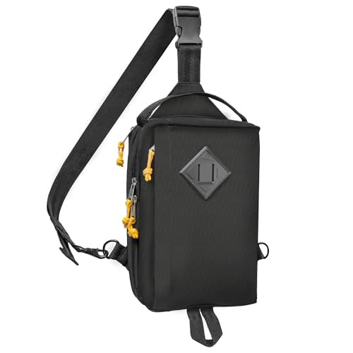 Image of FASTFAIRY Lightweight Waterproof Trendy Sling Bag: Nylon Crossbody Shoulder Purse - Traveler Commuter Women -Trip Vacation