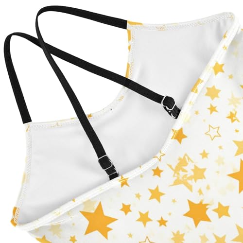 Gold Star Girls' 1 Piece Swimsuit Summer Swimwear with Adjustable Straps Cute4