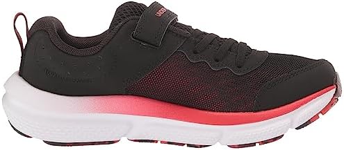 Under Armour Boy's Pre School Assert 10 Alternate Closure Running Shoe, (003) Black/Deep Red/Red, 1 Little Kid | Image 5