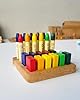 Wooden Crayon Holder for Stockmar 12 Blocks and 12 Sticks – Fits 12 Stockmar Beeswax Crayons Rectangular Organizer – Montessori Waldorf Art Supply – Gift for Kids & Classroom Use CRAYONS NOT INCLUDED #5