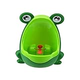 -​Material: polipropileno. Wonque - Orinal infantil de pared con diseño de rana, para enseñar a los niños a orinar de pie, 1 unidad, polipropileno, Verde, 30*21*17CM