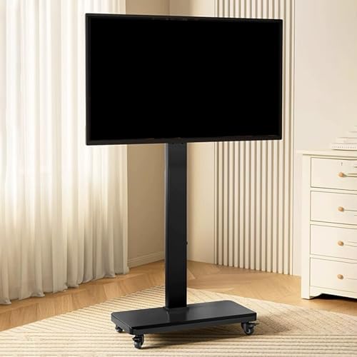 Soporte móvil para TV ajustable en altura y con ruedas miniatura 1