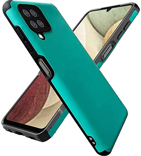 Folmecket Samsung galaxy A12 5G Phone Case, Shock-Absorption Flexible TPU Rubber Protective Cell Phone Cover for Galaxy A12 5G Phone case 6.5" Sea blue