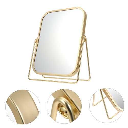 Espejo de maquillaje Ipetboom giratorio 360° con soporte metálico miniatura 6