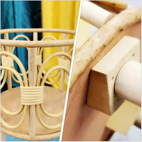 Support pour plantes en bois pour extérieur et intérieur rustique