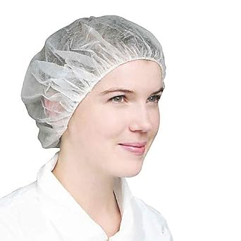 20A00C947PK, Polypropylene Bouffant Cap, White, 24" Size, Pack of 100