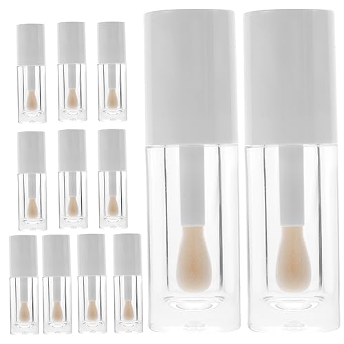 SHERCHPRY 12Piezas Tubo Vacío Recipientes Rellenables De Labial Compacto para Material Duradero De Llenar y Dispensar