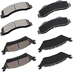 Front Rear Ceramic Brake Pads Kits 8pcs fit for 2012-2019 for Ford F-150