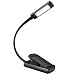 AMIR Mini Book Light, 4 LED Reading Light, Flexible Clip on Light, USB Rechargeable with Eye Care 2-Level Brightness & Soft Padded Clamp, Portable for Reading in Bed, Desk, Laptop, Reader, Kids