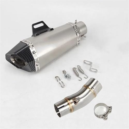 Tuyau d'échappement moto 51mm raccord intermédiaire en inox pour Z400 2018-2021