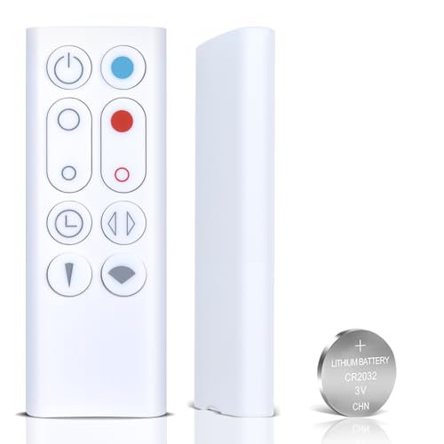 Snrigw Ersatz-Fernbedienung für Dyson AM09, kompatibel mit Turmheizungs- und Kühlerlüftern (weiß, Modell 966538-01)