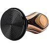 Normcore 58.5mm Espresso Coffee Tamper V4, Spring Loaded Tamper With Titanium PVD Coating Ripple Base, 15lb / 25lb / 30lbs Replacement Springs, Colorful Wood Handle
