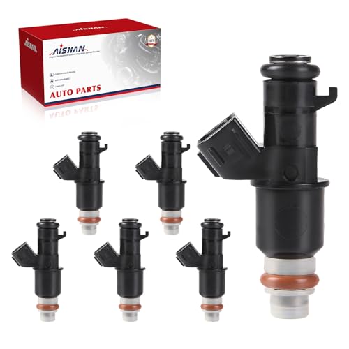 AISHAN 6PCS Fuel Injectors 8 Holes Compatible with Honda Accord