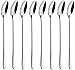 Long Handle Spoon, MCIRCO Stainless Steel Spoon Set Mixing Spoon Ice Cream Spoon Long Spoon Iced Tea Spoon Coffee Spoon Dessert Spoon Milkshake Spoon,Set of 8(Ice spoon)