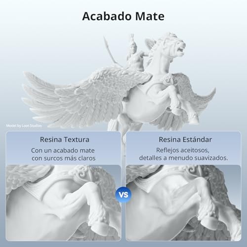 ANYCUBIC 14K High Precision Texture Resin for LCD 3D Printers - Matte Finish, Enhanced Durability, Minimal Shrinkage, UV-Cured 405nm Resin, 1kg White - Fernando Cortés