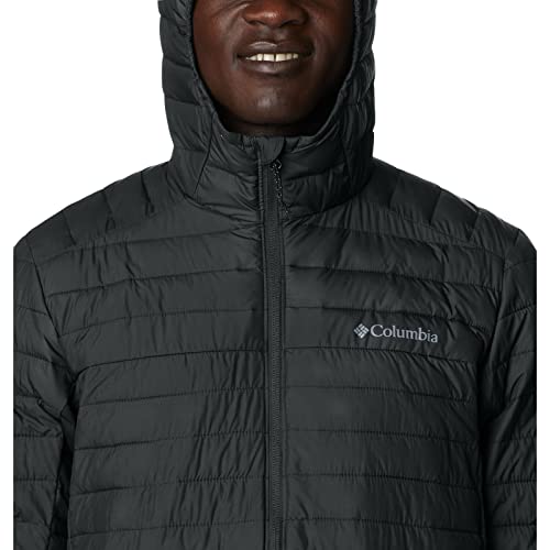 Columbia Silver Falls Hooded Jacket, Chaqueta Acolchada Con Capucha para Hombre, Shark, Talla S - imagen 4