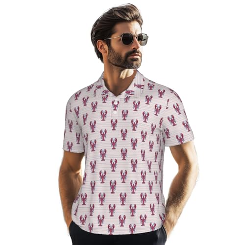 Mens Shirt Short Sleeve Dry Fit Performance Athletic Sports Daily Casual Collared Shirts for Men