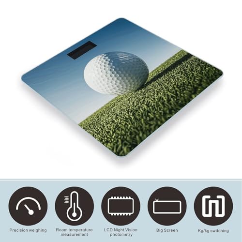 Báscula digital para baño Golf Ball en vidrio templado miniatura 3