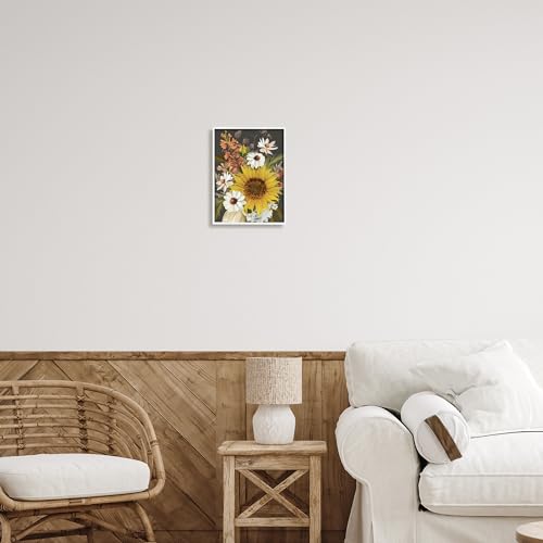 Image of 'Vintage Rural Florals'| Framed Giclee Art | Stupell Industries | White, 11 x 14 Inches, Easy to Hang and Sturdy, Made in USA, by House Fenway
