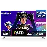 CHiQ L43QST 43 Pulgadas televisor QLED Pro Smart Google televisor - Diseño Sin Marco con Metal,HDR10, Dolby Audio, FHD, Control por Voz