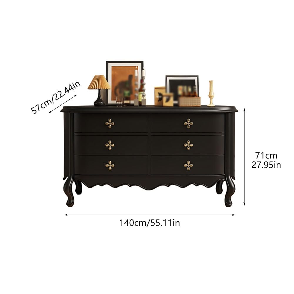 Flur 140cm Massivholz-Eingangs-Kommode, Haushalts-Dekorationsauftisch mit Schubladen, für Wohnzimmer, Küche, Schlafzimmer Haustür(A)