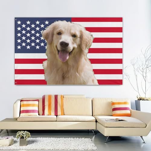 image for Generic Custom Pink American Flag 3x5 Ft, Personalized Funny Flags Des