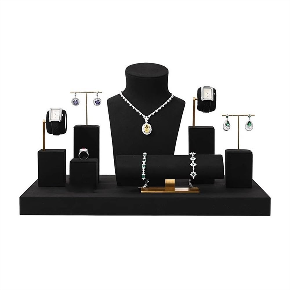 Zeng25liangOu-12 jewellery stand Jewelry Display Rack Light Luxury Portrait Rack Earrings Watch Bracelet Necklace Counter Jewelry Storage Display Racks for Display and Storage