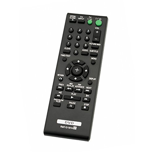 Rmt-D197A Rmtd197A Replaced Remote Control Fit For Sony Dvd Player Dvp-Sr510H Dvp-Sr320 Dvp-Sr405P Dvp-Sr750Hp Dvpsr100 Dvpsr120 Dvpsr210Pb Dvpsr310P Dvpsr320 Dvpsr750Hp #TOP1