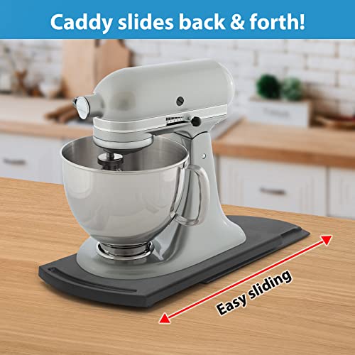 1Pcs Coffee Maker Trays, Kitchen Caddy Sliding Coffee Tray Mat, 12'' Under Cabinet Appliance Coffee Maker Toaster Countertop Storage Moving Slider With Smooth Rolling Wheels #TOP4