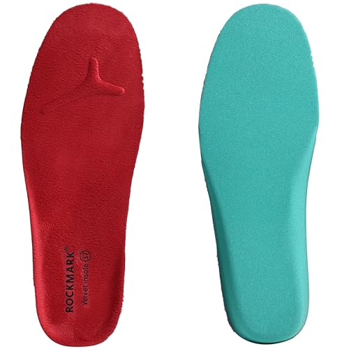 Plantillas anchas de felpa con elevación de talón (2 pares)
