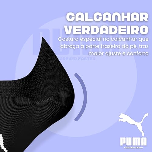 Kit 12 Pares Meias Puma Sapatilha Invisível Esportiva Masculino | KIT - B | 39-43