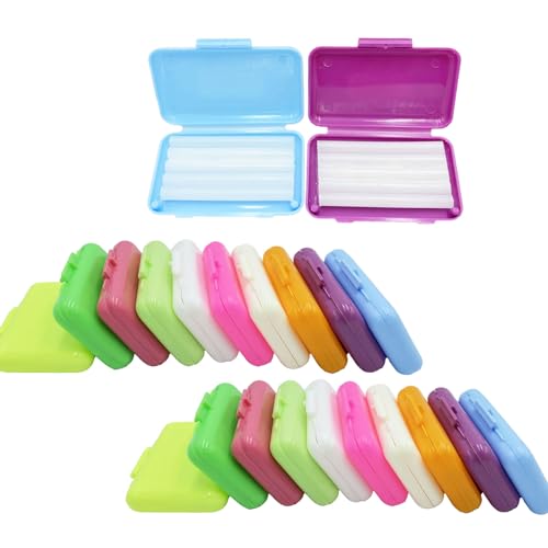 Cera de ortodoncia para aparatos ortopédicos, cera dental, soporte de frenos, cera para aliviar la irritación y el dolor, kit de cuidado dental, 20 unidades, 10 colores