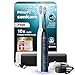 Philips Sonicare 7100 elektrische Zahnbürste, Schallzahnbürste mit App, 4 Putzmodi und 3 Intensitätsstufen, Andruckkontrolle, EasyStart, Weiß und Marineblau, 2er Pack, HX7429/01 [Neue Technologie]