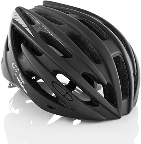 TeamObsidian Airflow Adult Bike Helmet - Lightweight Helmets for Adults with Reinforcing Skeleton - Comfortable and Breathable Cycling Mountain Bike Helmet - Black S/M