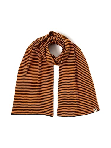[ビームスプラス] スカーフ・マフラー 【 別注 】 HEIMAT TEXTIL Scarf Fine Stripe メンズ Rescue_Orange FREE