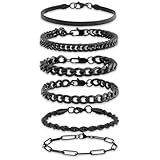 bracelet jonc style cartier Design Stylé : Ce bracelet pour homme est un incontournable des accessoires tendance. Son design unique à chaînes cubaines multi-couches, composé de 6 bracelets aux styles distincts, offre un look sophistiqué et moderne. Disponible en 3 coloris (or, argent, noir) et 3 tailles ajustables, il s'adapte parfaitement à tous les poignets