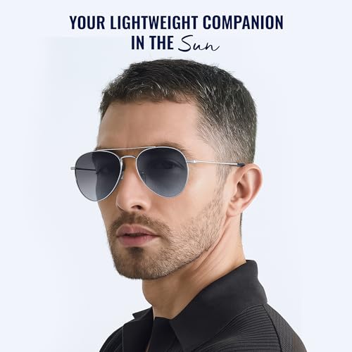 Image of SLOVIC Sunglasses for Men Stylist | UV Protection Goggles for Man | Lightweight & Durable Polycarbonate Material | Unisex Gift for Man & Women | Mens Fashion Sunglasses