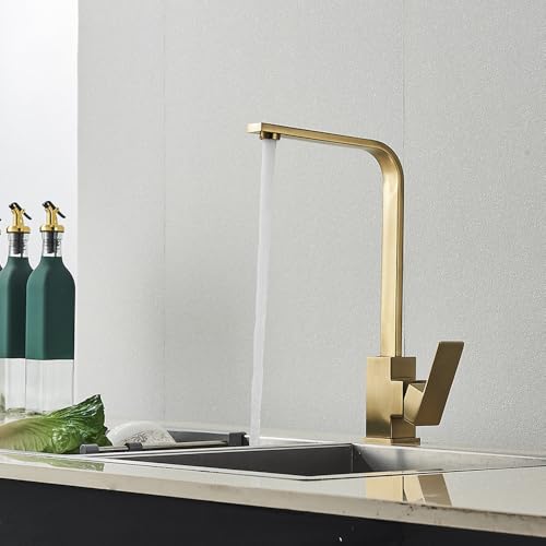 Robinet de cuisine design rotatif pour sublimer votre évier moderne