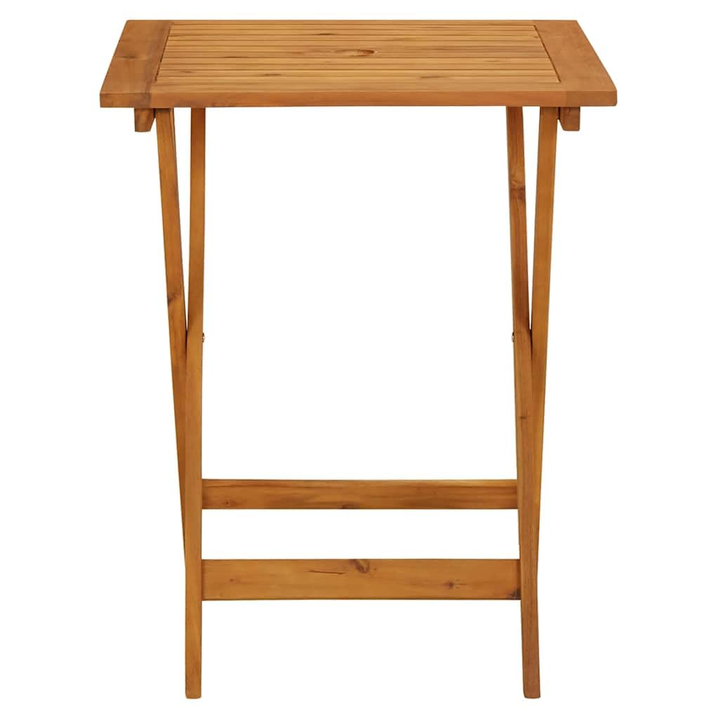 lite drewno akacjowe zestaw bistro ogrodowy czarny 60 x 60 x 75 cm