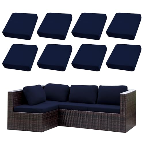 Ensemble de 8 housses de coussins pour terrasse|Housses pour canapés d'extérieur|Housses...