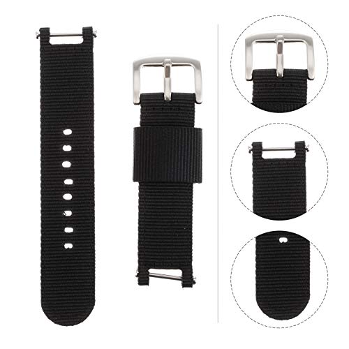 ULTECHNOVO Canvas Quick Release Faixa de Relógio Pulseira de Relógio Pulseira de Relógio Inteligente