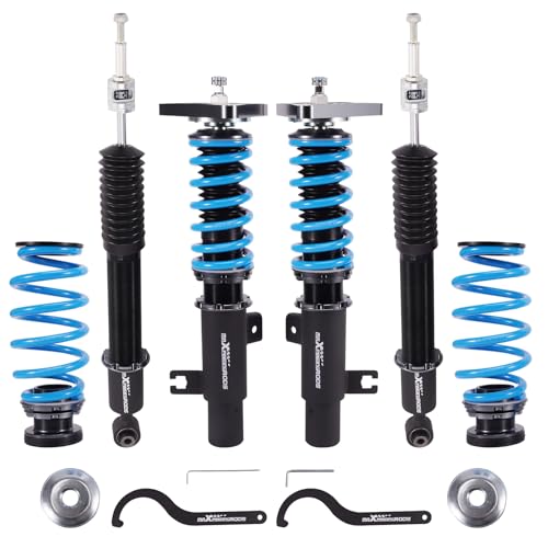 maXpeedingrods Coilover for Nissan Sentra B18 2020+, 24 Levels Damper Adjustable Coilovers Suspension Kit Strut, Height Adjustable T6 Upgraded Lowering Kits Blue