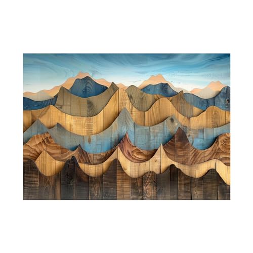 Impression sur toile déco avec poster mural montagne pour chambre et bain
