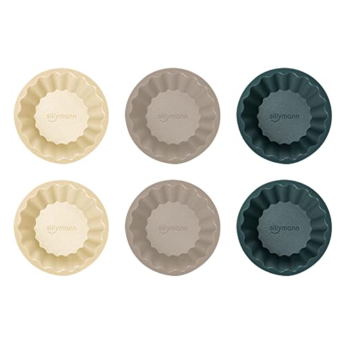 Sillymann Platinum Silicone Muffin Cups | Reusable Silicone Baking Cups | Jumbo Sized Baking Cups | Non-Toxic, Dishwasher Safe (Jumbo Size) | Harmony Color_6Pcs #TOP3