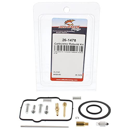 All Balls Racing 26-1478 Carburetor Rebuild Kit Compatible with/Replacement For Kawasaki 220 KDX 1997-2005 by All Balls - Image 3