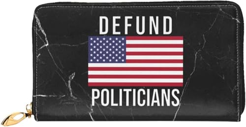 Defund Politicians Wallet Card Bag