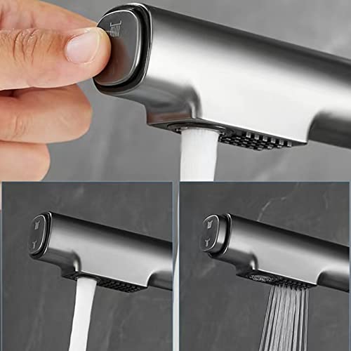 Robinet de lavabo à affichage numérique eau chaude eau froide avec mitigeur pivotant