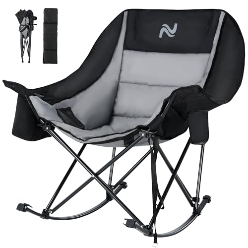 Slsy Oversized Rocking Camping Chair for Adults, 400 lbs...