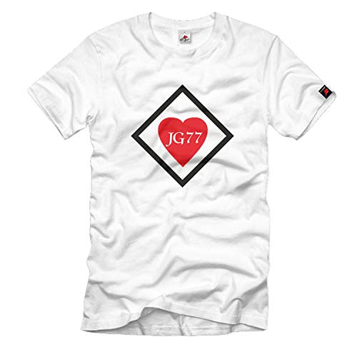 Chasse geschwader 77 t-shirt Luftwaffe me109 blanc XX-Large avec impression textile haute précision