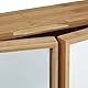 Relaxdays Bad Spiegelschrank 2-türig, Wandschrank aus Bambus, vormontierter Badschrank HxBxT: 50 x 65 x 14 cm, natur